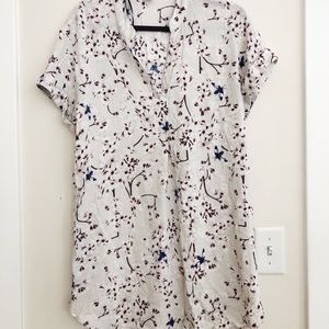 Summer flower pattern dress